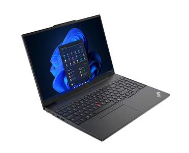 Лаптоп Lenovo ThinkPad E16 G2 Intel Core Ultra 7 155H (up to 4.8GHz, 24MB), 16GB DDR5-5600, 1TB SSD, 16' WUXGA (1920x1200) IPS AG, Intel Arc Graphics, FHD&IR Cam, Backlit KB, Black, WLAN, BT, 3cell, FPR, DOS, 3Y Onsite