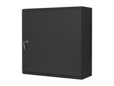 Комуникационен шкаф Lanberg rack cabinet 19' wall-mount 6U+3u/540x200 low-profile black (assembled)