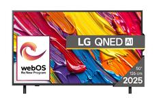 Телевизор LG 50QNED82A3B, 50' 4K QNED HDR Smart TV, 3840x2160, DVB-T2/C/S2, Alpha 7 AI Processor, HDR10 / HLG, webOS 25 ThinQ, VRR / ALLM / HGiG, 4K Upscaling, WiFi 5, Voice Controll, Bluetooth 5.1, AirPlay 2, LAN, CI, HDMI, SPDIF, Google Cast, 2 pole Sta