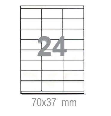 Самозалепващи етикети 70х37 24 бр.
