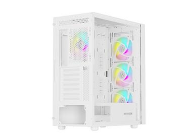 Кутия за компютър Genesis PC Case DIAXID 605 RGB Mini Tower Window, White