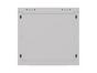 Комуникационен шкаф Lanberg rack cabinet 19' wall-mount 9U/540x350 (flat pack) with glass door grey