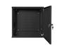Комуникационен шкаф Lanberg rack cabinet 19' wall-mount 6U+3u/540x200 low-profile black (assembled)