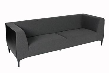 Триместен диван КАРДАМ ROTA 03 - сниман отгоре, сив