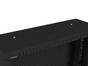 Комуникационен шкаф Lanberg rack cabinet 19' wall-mount 4U+3u/540x200 low-profile black (assembled)