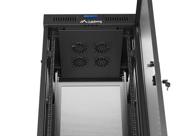 Комуникационен шкаф Lanberg rack cabinet 19' free-standing 37U/600X600 (FLAT PACK) with mesh door LCD black