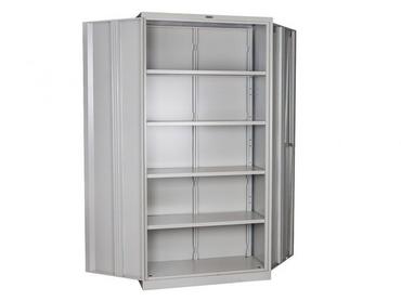 Архивен шкаф 183х91.5х37 см - с двете врати отворен, сниман отпред, празен