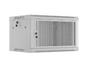Комуникационен шкаф Lanberg rack cabinet 19' wall-mount 6U/600x450 with perforated door grey (flat pack)