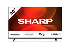 Телевизор Sharp 40FH2EA, 40' LED Android TV, FULL HD 1920x1080 Frameless, DVB-T/T2/C/S/S2, Active Motion 400, 1 000 000:1, Speaker 2x8W, Dolby Digital, Dolby AC-4, Google Assistant, Chromecast Built-in, 2xHDMI, CI+, USB, Wi-Fi, BT, LAN, Video/Audio input 