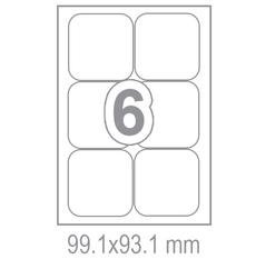 Самозалепващи етикети 99.1x93.1 6 бр.