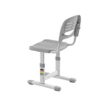 Комплект ученически чин и стол 201 сив