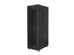 Комуникационен шкаф Lanberg rack cabinet 19' free-standing 42U/800x1200 (flat pack) with mesh door lcd black v2