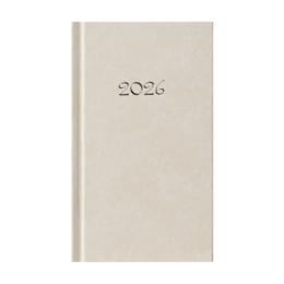 Календар - бележник СЛИМ джобен екрю