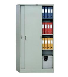 Архивен шкаф PMT с 4 отделения  183х91.5х45.8 см- с дясна врата плъзната, пълен с класьори, сниман отпред