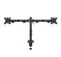 Стойка Neomounts Nero Double Flat Screen Desk Mount  (phone holder+Quick-fix clamp/grommet)