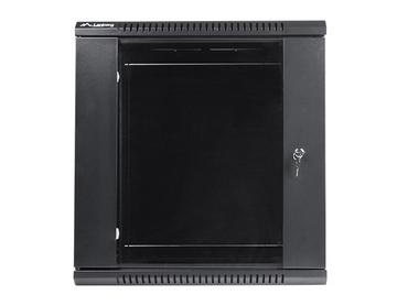 Комуникационен шкаф Lanberg rack cabinet 19'' wall-mount 12U / 600x450 for self-assembly (flat pack), black