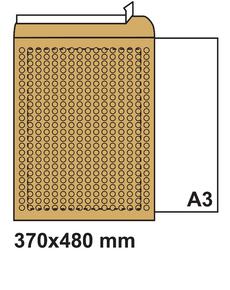 Плик с въздушни мехурчета 370х480 кафяв