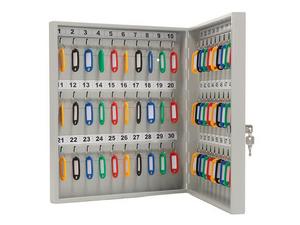 Табло за ключове KL 60 броя - сиво, за 60 ключа, отворено