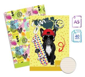 Тетрадка телчета А5 вестник 40 л редове