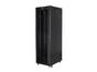 Комуникационен шкаф Lanberg rack cabinet 19' free-standing 42U/800x800 (flat pack) with glass door lcd black v2