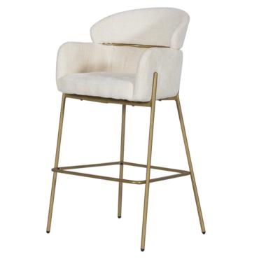 Бар стол КАТЕРИНА- Меки подлакътници от дамаска