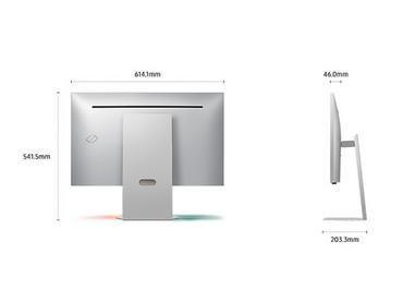 Монитор Samsung LS27FG900XU 27' Odyssey 3D G90XF 4K 165Hz IPS  16:9 3840 x 2160 Display Port  HDMI USB Hub, Silver