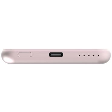 Външна батерия Verbatim MCP-5PK Power Pack 5000 mAh with UBS-C® PD 20W / Magnetic Wireless Charging 15W Pink