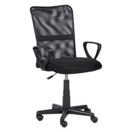 Работен стол ДОРИС-снимка отстрани, дамаска с мрежа