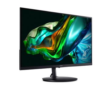 Монитор Acer SH272Ebmihux 27', IPS, LED, ZeroFrame, FHD 1920x1080, 100Hz, FreeSync, AG, 1ms (VRB), Ultra-thin, 100M:1, 250 cd/m2, 2xHDMI, 1xVGA, 1xUSB Type -C (65W), Speakers 1Wx2, Audio out, VESA, Tilt, Swivel 360',Heght Adj. Flicker-Less, Black