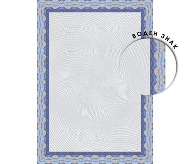 Дизайн хартия DSD1040 синя спирала 25 л