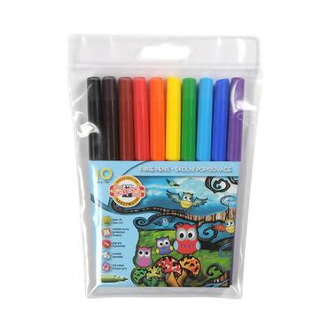 Флумастери KOH-I-NOOR, 10 цвята