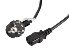 Кабел Lanberg CEE 7/7 -> IEC 320 C13 power cord 3m VDE, black