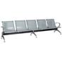 Посетителска пейка BTL 30- 5 места, метална пейка, сива