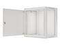 Комуникационен шкаф Lanberg rack cabinet 19' wall-mount 12U/600x450 for self-assembly with metal door grey (flat pack)