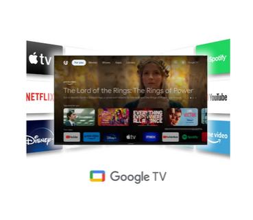 Телевизор Thomson Smart FHD TV 32'; Google TV; 1920 x 1080 (FHD), DLED, 60 Hz, DVB-T/T2/C/S/S2, Wi-Fi, Bluetooth, LAN, HDMI 3 (1.4), USB 2 (2.0), 12 Volt adapter included, Side Feet, Black