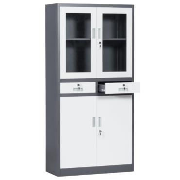 Архивен шкаф BTL LZ с 4 отделения 185х90х40 см - с едно отворено чекмедже