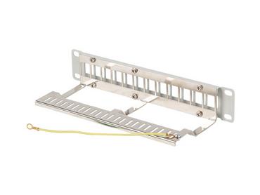 Пач панел Lanberg patch panel blank 12 port 1U 10' ftp for keystone modules grey v2