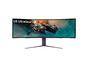 Монитор LG 49GR85DC-B, 49' Ultragear VA AG, 1ms, 32:9 Curved 1000R Gaming QHD (5120x1440), 240HZ, 450cd/m2, 2500:1, DCI-P3 95%, FreeSync, NVIDIA G-Sync, HDR 600 ,VRR, USB Type-C, HDMI, DisplayPort, PIP, PBP, Height, Swivel, Tilt, Black