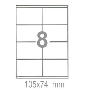 Самозалепващи етикети 105х74 8 бр.