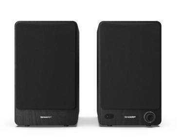 Аудио система Sharp Audio Systems CP-SS30(BK), Hifi Systems BOOKSHELF SPEAKERS 60W (2 x 30W) RMS 2, Bluetooth v5.0, USB playback, MP3 Audio decoder, RCA L/R In, 3.5mm Aux-in / line-in, Digital optical-in, Wooden speaker, Black