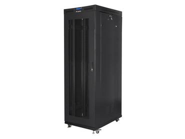 Комуникационен шкаф Lanberg rack cabinet 19' free-standing 37U/800x1000 (flat pack) with glass door lcd black v2