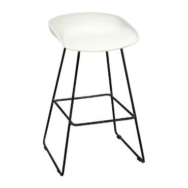 Бар стол КАНАТИЦА SLD 14- бял цвят седалка