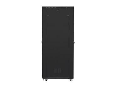 Комуникационен шкаф Lanberg rack cabinet 19' free-standing 47U/800x1200 (flat pack) with glass door lcd black v2