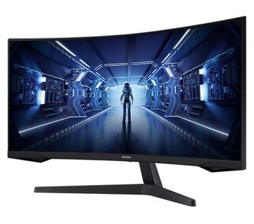 Монитор Samsung LC34G55T, 34' CURVED VA, 1000R, 165 Hz, 1 ms MPRT, 21:9, 3440 x 1440, HDR10, 250 cd/m2, 2500:1 Contrast, Mega DCR, Eye Saver, Flicker Free, FreeSync Premium, Black Equalizer, Low Input Lag, DP 1.4, HDMI 2.0, Headphone, 178°/178°, Black