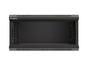 Комуникационен шкаф Lanberg rack cabinet 19' wall-mount 4U/540x350 (flat pack) with glass door black