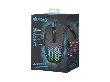 Мишка Fury Gaming Mouse Battler 6400 DPI Optical With Software Black