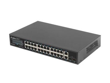 Комутатор Lanberg switch 24x 1GB poe+/2x GB 2x sfp rack 19' gigabit ethernet 360w
