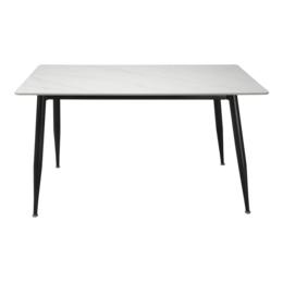 Трапзна маса ДЕАНА- черни крака, бял плот