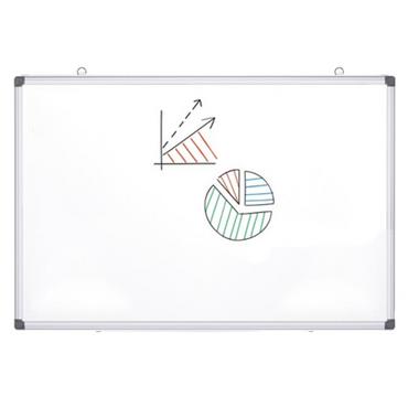 Бяла дъска с алуминиева рамка 90х120 см - снимана отпред, с рисунки