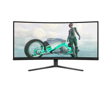 Монитор Philips 34M2C3500L, 34' Curved 1500R VA WLED, 3440x1440@180Hz, 1ms GtG, 0.5ms MPRT, 300cd m/2, 3000:1, Mega Infinity DCR, Adaptive Sync, FlickerFree, Low Blue Light, Tilt, 2xHDMI, DP
